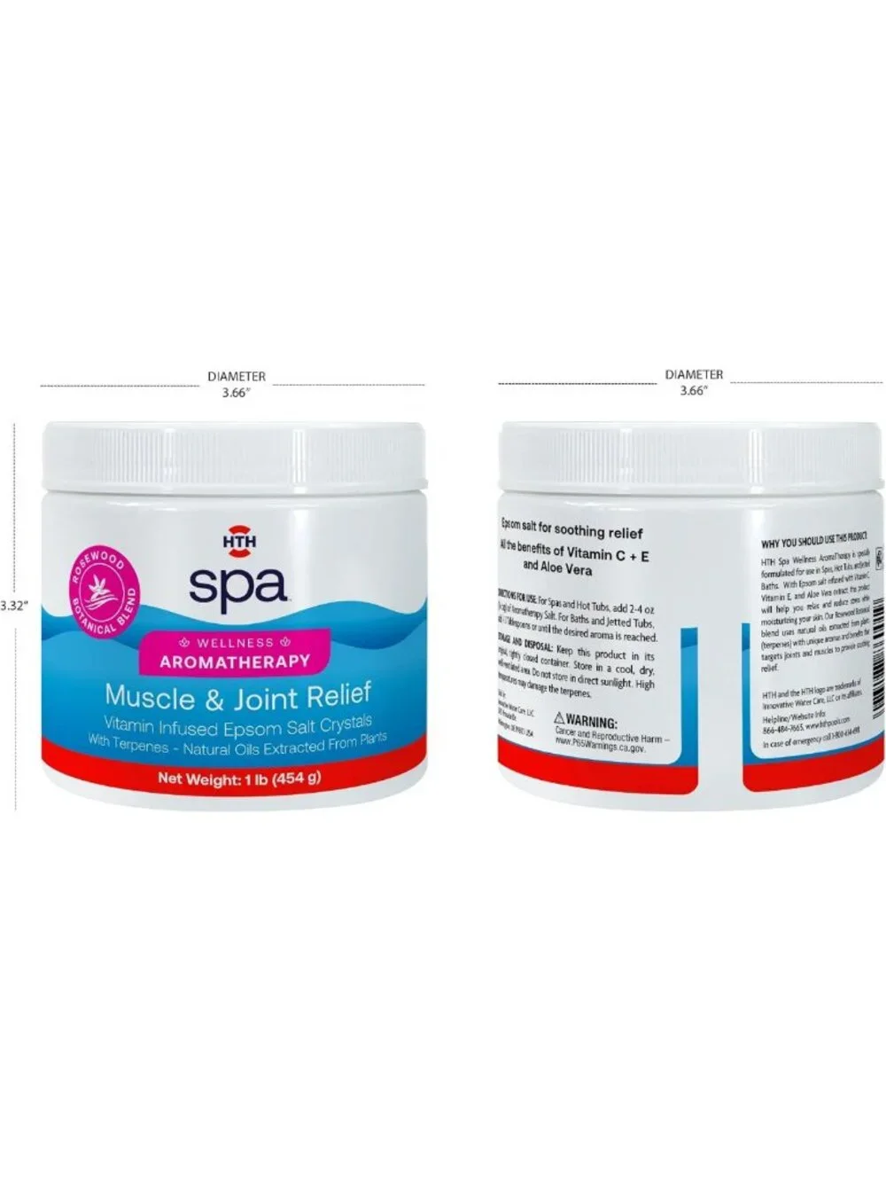 Aromatherapy Muscle & Joint Relief for Spas & Hot Tubs - 1lb Wellness Soak